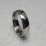 Silver Ring Band For Cool Besic Ring Size Photo 0