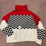 SheIn Women's rolled turtle neck pointelle knit sweater Photo 0