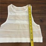 Alo Yoga Alo Sport Play Knit Bra Women’s Small Alabaster Ivory White Cropped Top Tank Photo 3