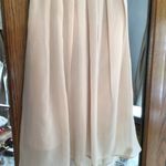 Jealous Tomato Womens Hi Lo Crochet Top Chiffon Overlay Dress in Apricot sz sm Photo 3