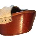 Derek Lam 10 Crosby 'Fiona' Sandal 7.5 Wooden Calf Hair Platform Bohemia… Photo 6