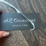 Azazie Pink Bustier MIDI Dress Photo 3