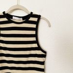 Rachel Parcell [] Tan Black Striped Ribbed Knit Racerback Sleeveless Tank NWT XL Photo 5