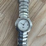 Caterpillar CAT Ladies Watch ULTRA RARE Stainless Bracelet Case Dial Date Window Photo 3
