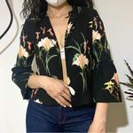 Philosophy Open Front Bell Sleeve Floral Blazer Women’s XS Photo 0