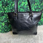 Bueno black faux leather snake style shoulder bag / purse Photo 5