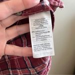 Madewell ✨  V-Neck Button-Down Shirt in Stratfield Plaid Pink Small Photo 4