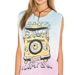 Lauren Moshi  Effie Happy Camper Bus Muscle Tank in Firecracker Size M/L Photo 0