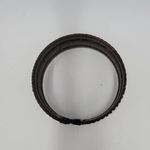 Handmade Woven Rattan Bracelet Brown and White Geometric Pattern Medium Cuff Photo 9