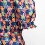 Saloni. Juli B Silk Jumpsuit. Blue Size 8 Photo 5