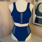 Ymi NWT  SWIM - SIZE M - Blue Sport Bra style two piece bikini Photo 1
