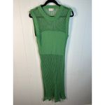 Free People  Crew Crochet Poncho In Island Green. One Size Photo 7