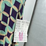 LuLaRoe  Blue Purple geometric maxi Skirt M Casual stretchy travel Photo 3