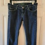 Premium Vanity Collection Women Jeans Size 29x33 Neon Green Thread Y2K Low Photo 2