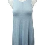 Aritzia  Wilfred Blue Sleeveless Pull On Jersey Swing Midi Shift Tank Dress Sz S Photo 0