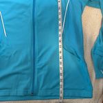 Adidas  women’s track jacket turquoise green trim‎ full zip size L BIN E Photo 7