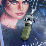 Natural Lemon Topaz Point Sterling Silver Bear Necklace Yellow Photo 1