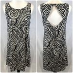 Philosophy Anthropologie  black and white open pleated keyhole back dress small Photo 1