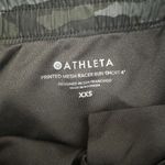Athleta Shorts Womens XXS Green Printed Mesh Racer Run 4” Camo Gym Casual Train Photo 2