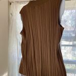 Requirements Sleeveless Ribbed beaded Brown Top  XL Photo 1