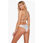 Dippin' Daisy's  Silver Vibe Bikini Top Sz XL Photo 2