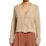 Vince Women's Crochet Cardigan Sweater - Beige Photo 1