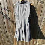 Adam Lippes  Gray Sheath With Pleats. Sleeveless Dress Size 6 Photo 6