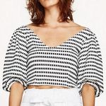 ZARA Crop Top Puff Sleeves Photo 0