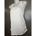 Gaiam  Shirt Womens Medium White Racerback Yoga Tank Top Activewear Athletic Photo 2