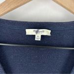 Madewell Mixed Media Sweater Dress Cotton V Neck Striped Long Sleeve Preppy Photo 3