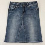 Miss Me  Jeans Women Size 30 Bootcut Denim Skirt Embellished Fleur De Lis Photo 0