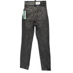 H&M Women’s  Black Washed Mom Jeans Ultra High Waist Loose Fit Size 0 NWT #1921 Photo 4