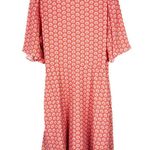 Alice + Olivia Sandra Angel Sleeve Wrap Dress Stamp English Rose Size 10 EUC Photo 8