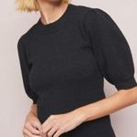 Anthropologie EUC Moth Connelly Puff Short Sleeve Black Sweater Large Photo 0
