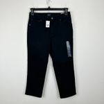 J.Crew Petite Curvy Essential Straight Black Jean All Day Stretch US 28P NWT Photo 4