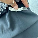 Alice + Olivia Gaston Blouson Sleeve Stretch Silk Wrap Dres Photo 4