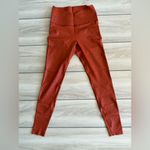 Fanka Body Sculpt Faux Leather Leggings Orange Small NWT Photo 3