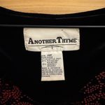 Another Thyme Size Large Maxi Velvet Dress Sparkly Red Floral Whimsigoth Black Photo 11