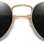 Small Square Polarized Sunglasses for Men and Women Polygon Mirrored Lens Photo 0