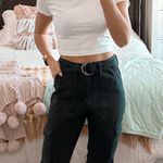 Banana Republic Black Belted Cargo Joggers Photo 0