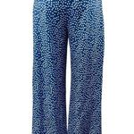 NEW Arolina Blue Silky Satin Polka Dot High Waist Wide Leg Trousers Pants Size S Photo 2
