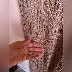 Venus  Loose Gold Knitting Lined Maxi Vacation Dress -Beach cruise Size M crochet Photo 11