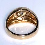 14KT RETRO 1950's MID CENTURY MODERN .21 CARAT FIREY DIAMOND SOLID Y GOLD RING Photo 10