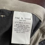 Rag and Bone Military Khaki Green Black Stripe Cuff Chino Pants Women’s Size 26 Photo 10