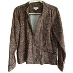 Christopher & Banks  Ladies Cotton Winter Zip Up Jacket/Blazer Size Large Photo 0