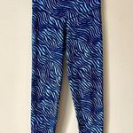 Aerie OFFLINE BY | Blue High Waisted Zebra Print Leggings Sz M Photo 0