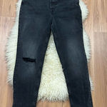 Free People  We the Free Faded Black High Waist Button Fly Jeans 28 Photo 0