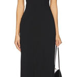 superdown New Laurien Cross Front Dress in Black Maxi White Backless Gown XS Photo 0