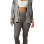 prAna New Women's L Foundation Seabrook Wrap Modal Cardigan Gray Size Large Photo 3