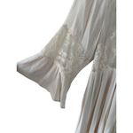 easel Cream Lace Romantic Boho Ruffle Duster Cardigan Kimono Jacket Size Large Photo 4